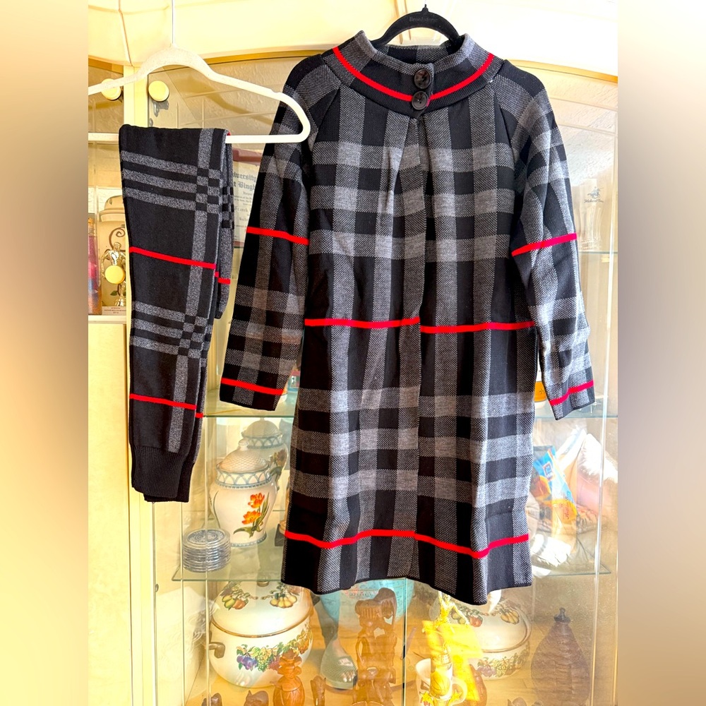 NWOT Black winter  2 pieces  winter outfit set for women.